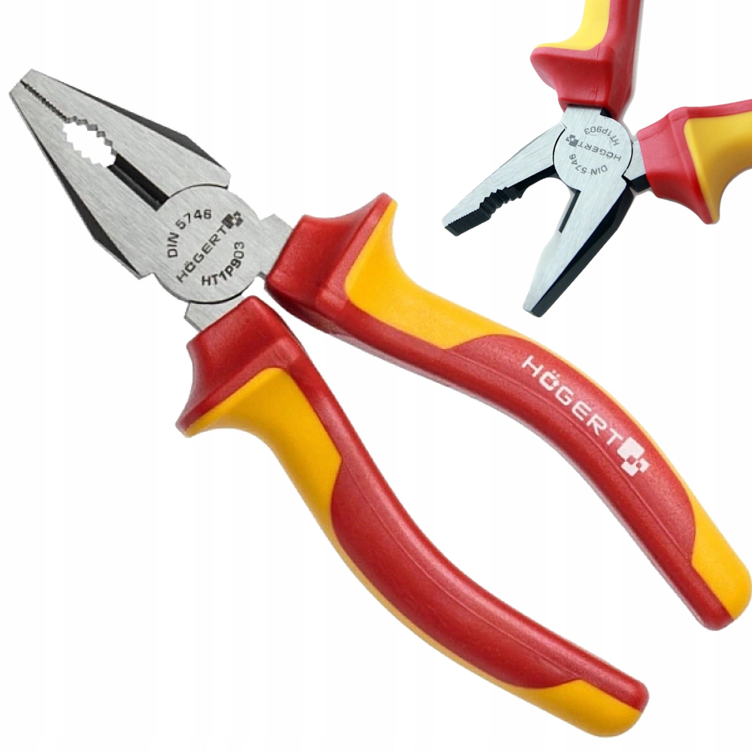 Pliers Universal Insulated Straight 160mm 1000V VDE Hoegert