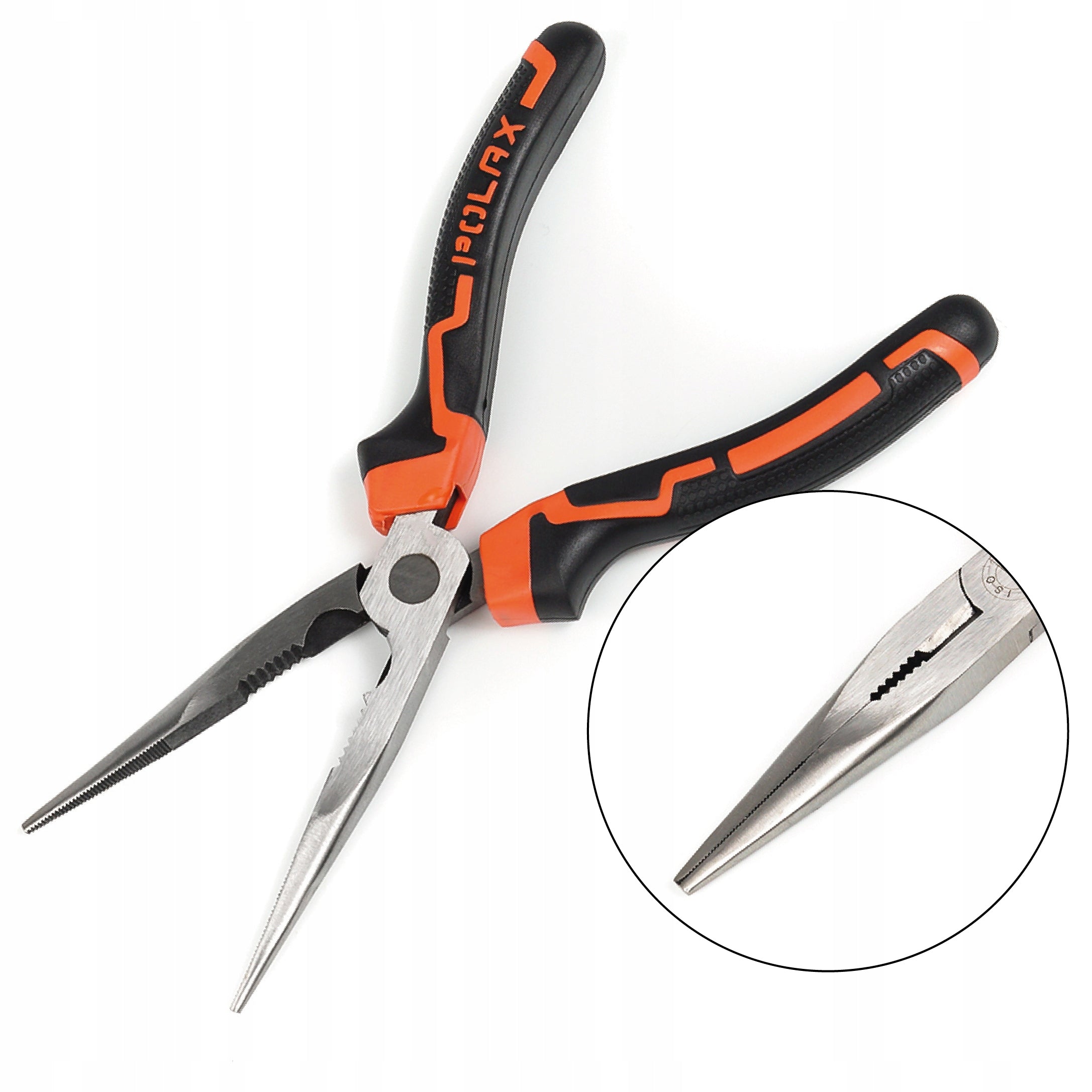 Pliers elongated straight handles two-component Cr-V 180 mm Polax Length 180 mm