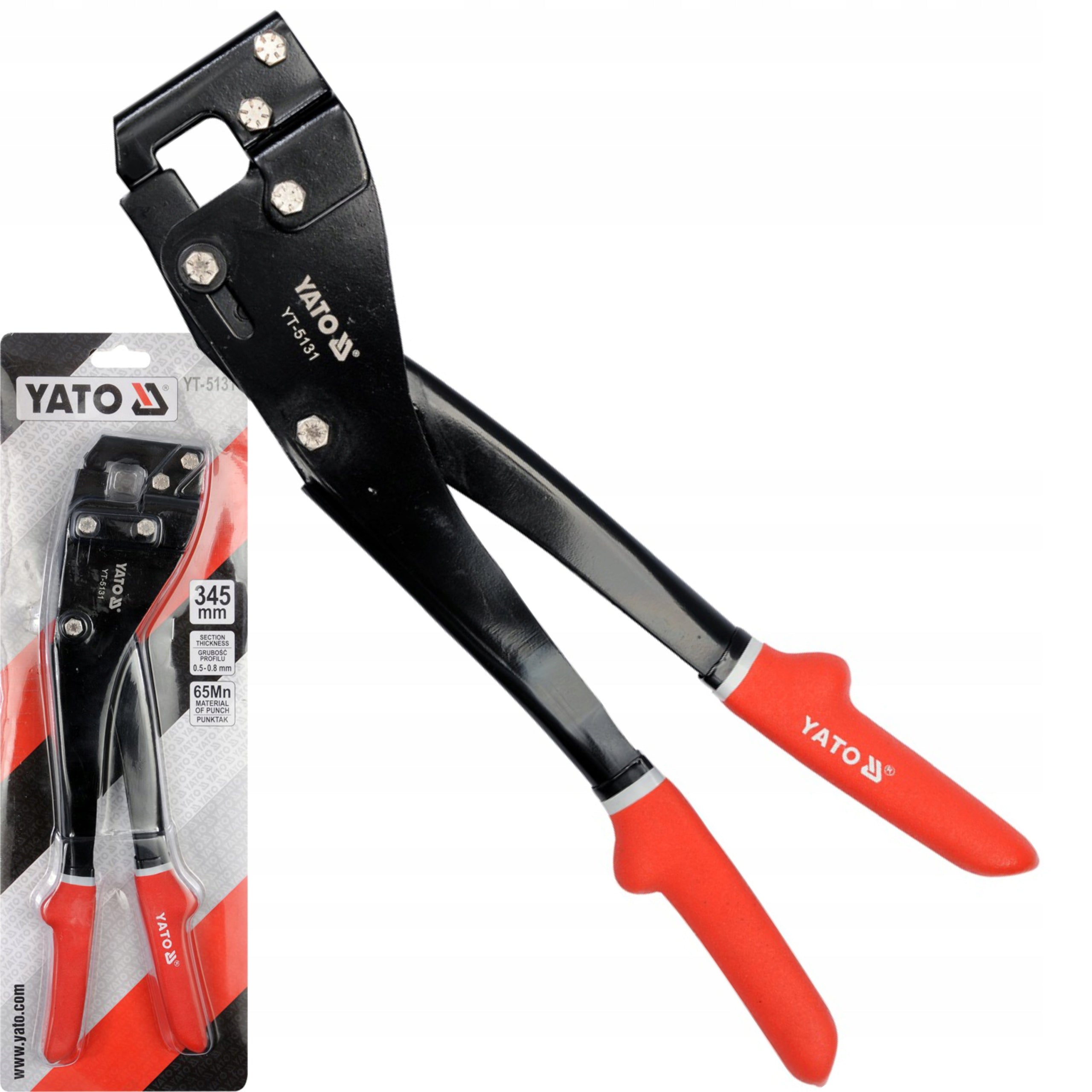 Pliers for joining profiles 345mm YATO YT-5131 Additional information hardened jaws