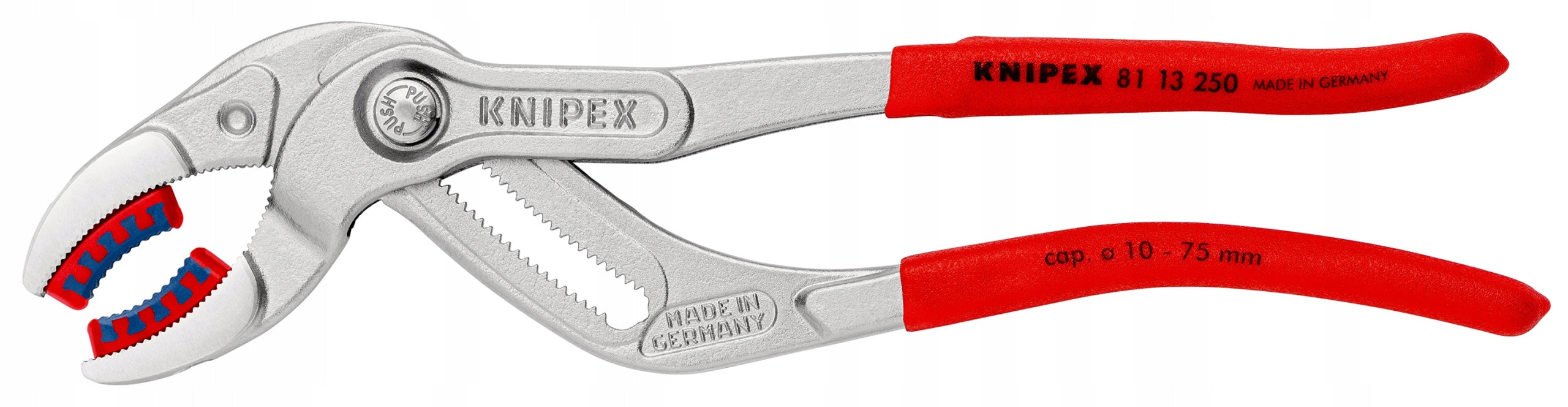 Pliers for sanitary siphons and connectors 10-75mm c