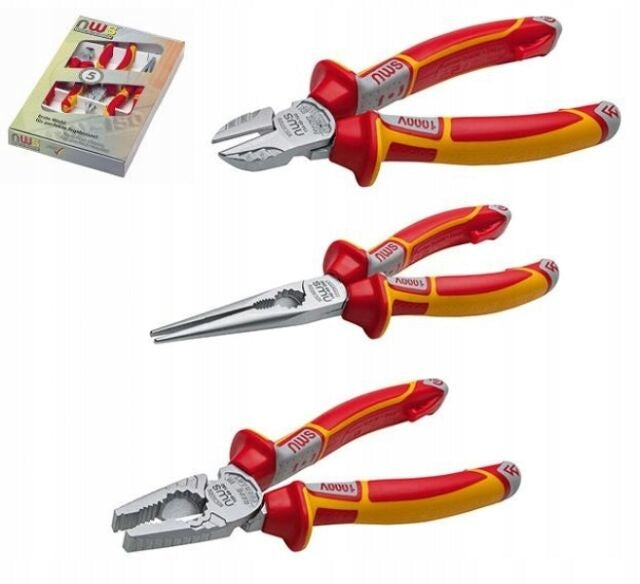 Pliers set NWS 782, 3 elements Additional information 1000V certificate hardened jaws