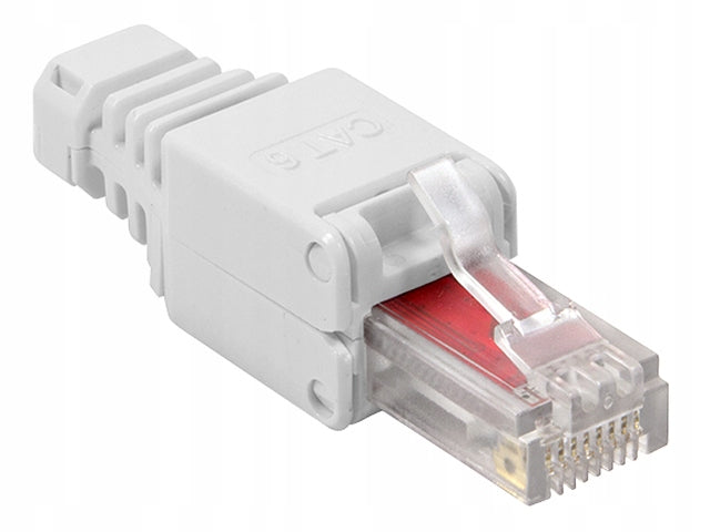 Plug RJ45/8P8C UTP cat.6 twisted pair wire/link AWG23-26 toolless Manufacturer code 47096