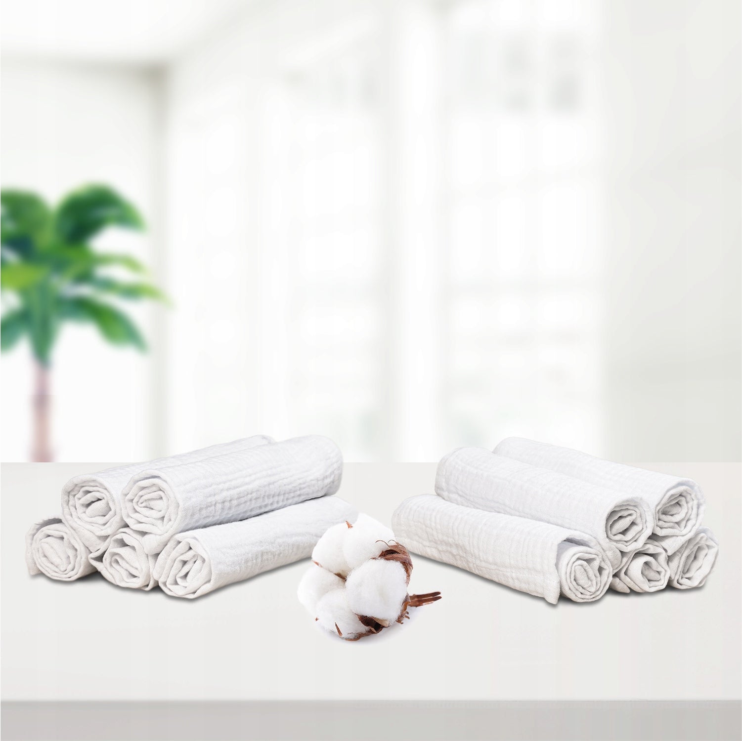 Plumeri Muslin Diapers White 10 pcs. 50x30 cm EAN (GTIN) 5904463310520