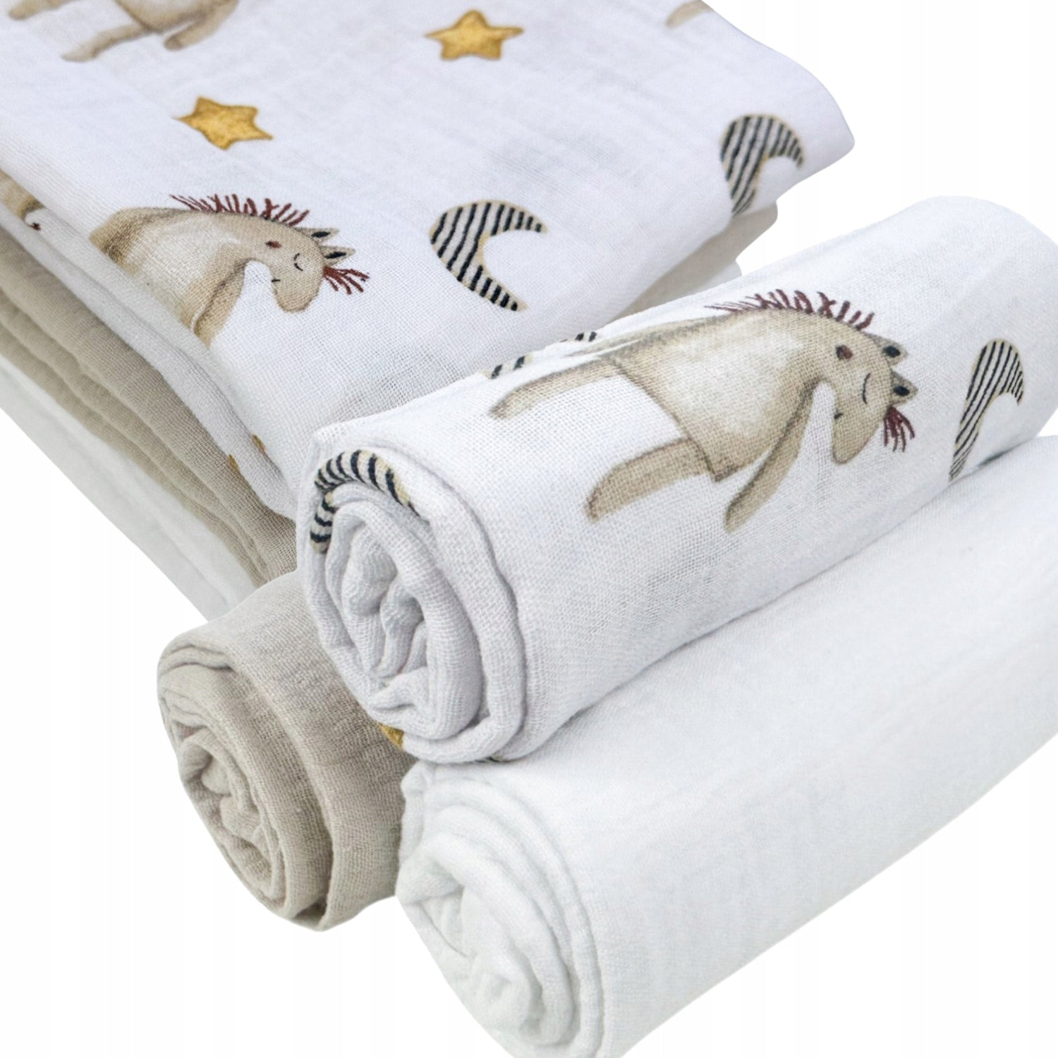 Plumeri Muslin diapers color set 3 pcs. 70x70 cm