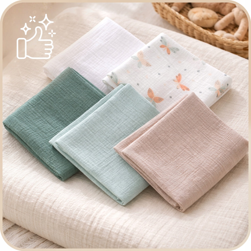 Plumeri Muslin diapers color set 5 pcs. 70x70 cm Packaging status original