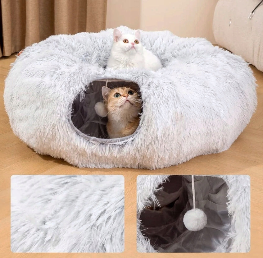 Plush Bed Dog Cat Pillow Soft Tunnel Cottage Toy 4in1 Product width 85 cm