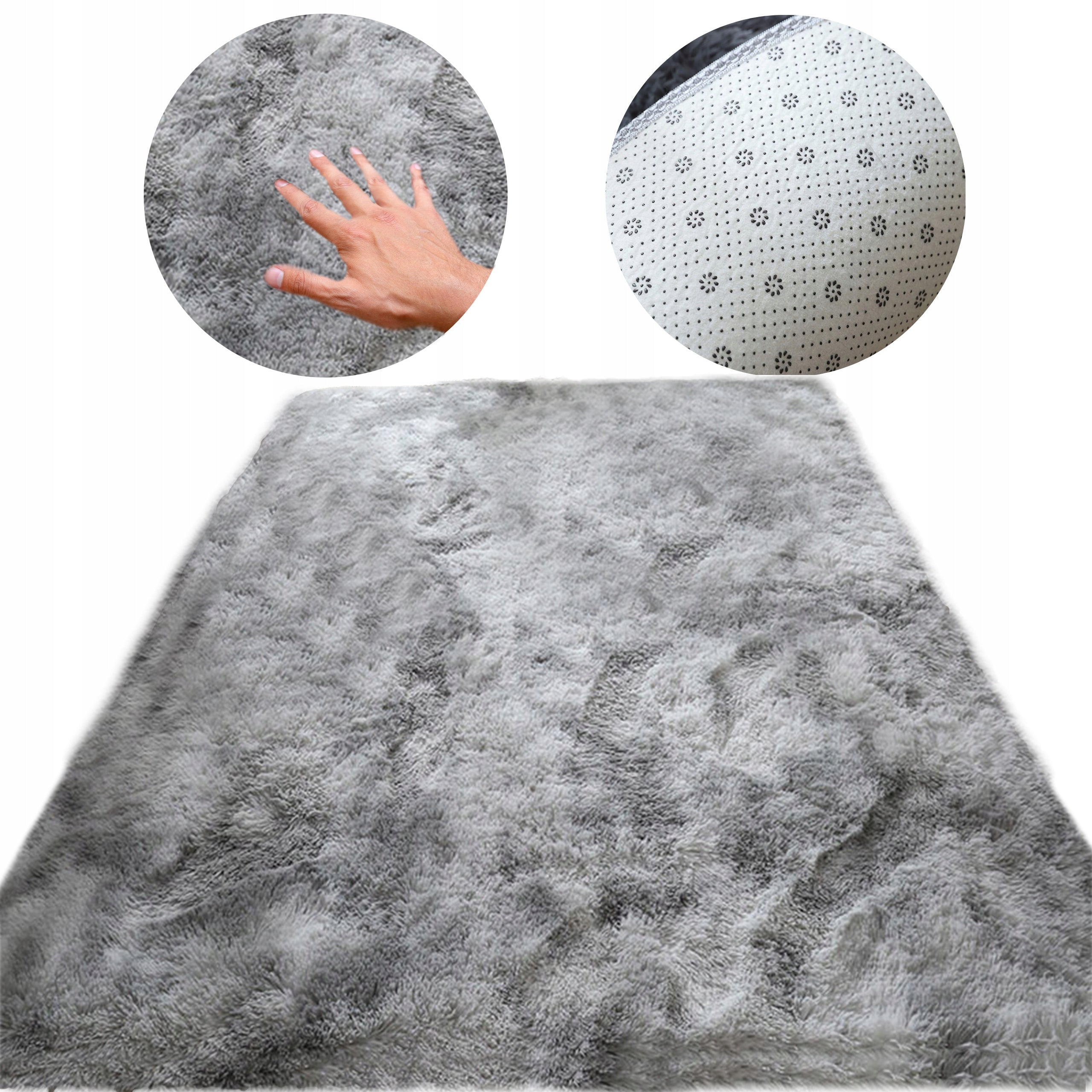 Plush Shaggy Rug Fluffy For Living Room Soft 100x150 Rectangle Fur