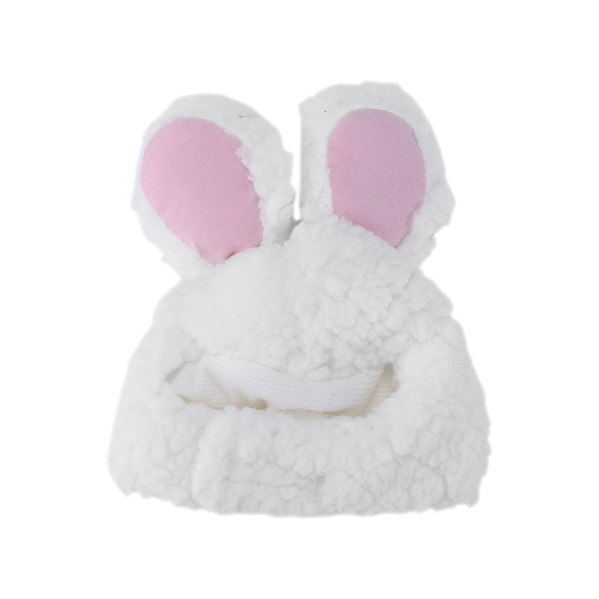 Plush bunny headgear, adjustable rabbit hat for maych zwier