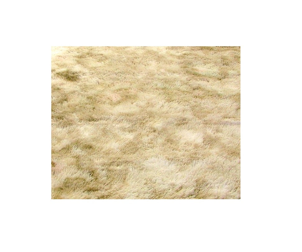 Plush carpet 100x150 cm beige light melange