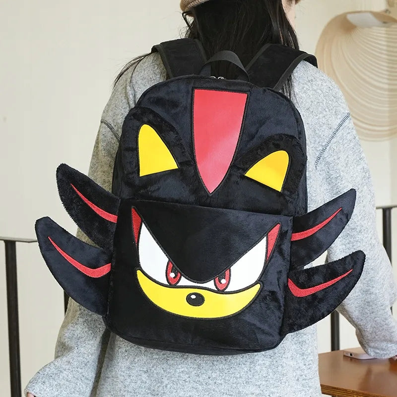 Plush dark backpack with large capacity Manufacturer code 1525245123