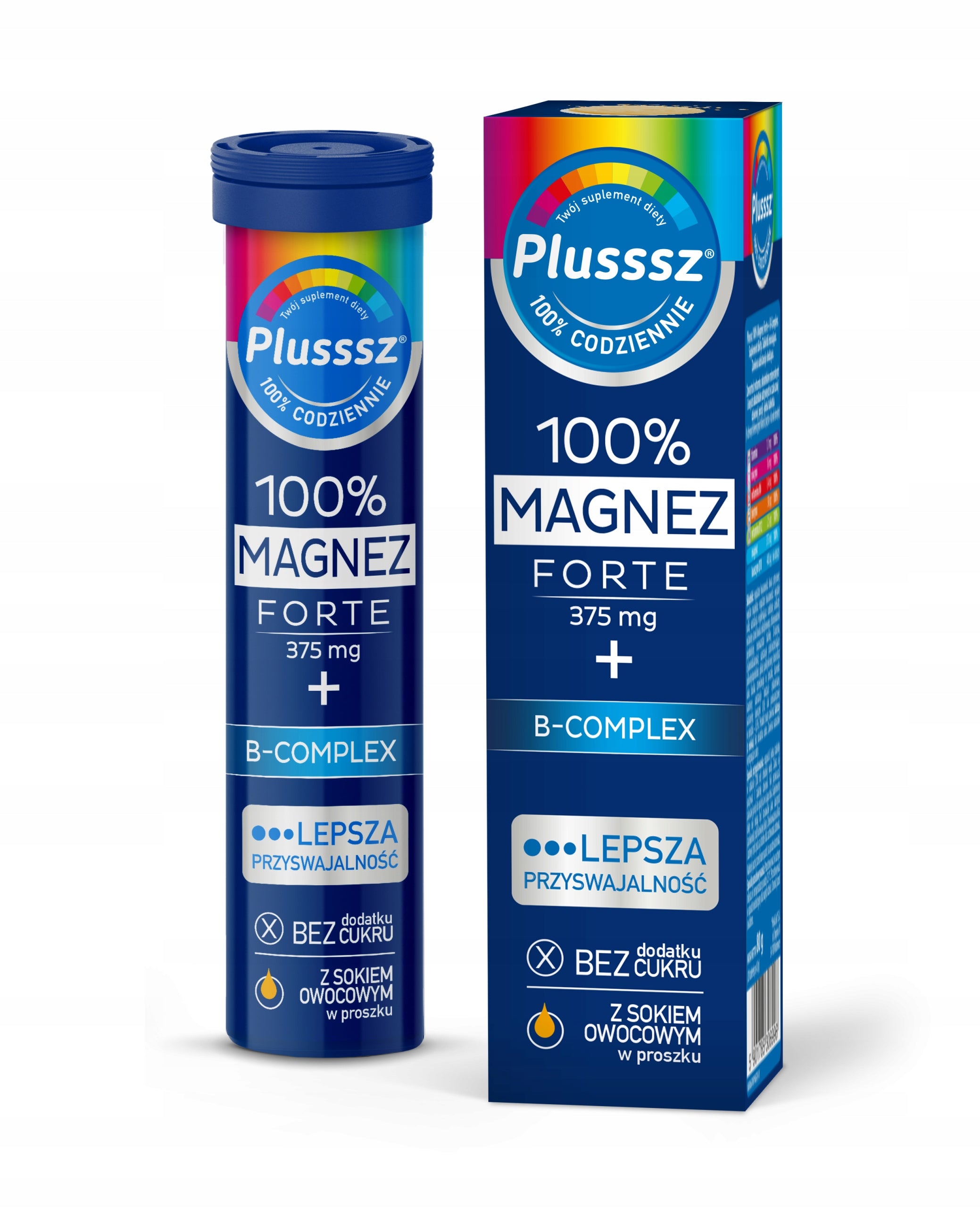 Plusssz 100% Magnesium Forte + B-complex 20 effervescent tablets Supplements