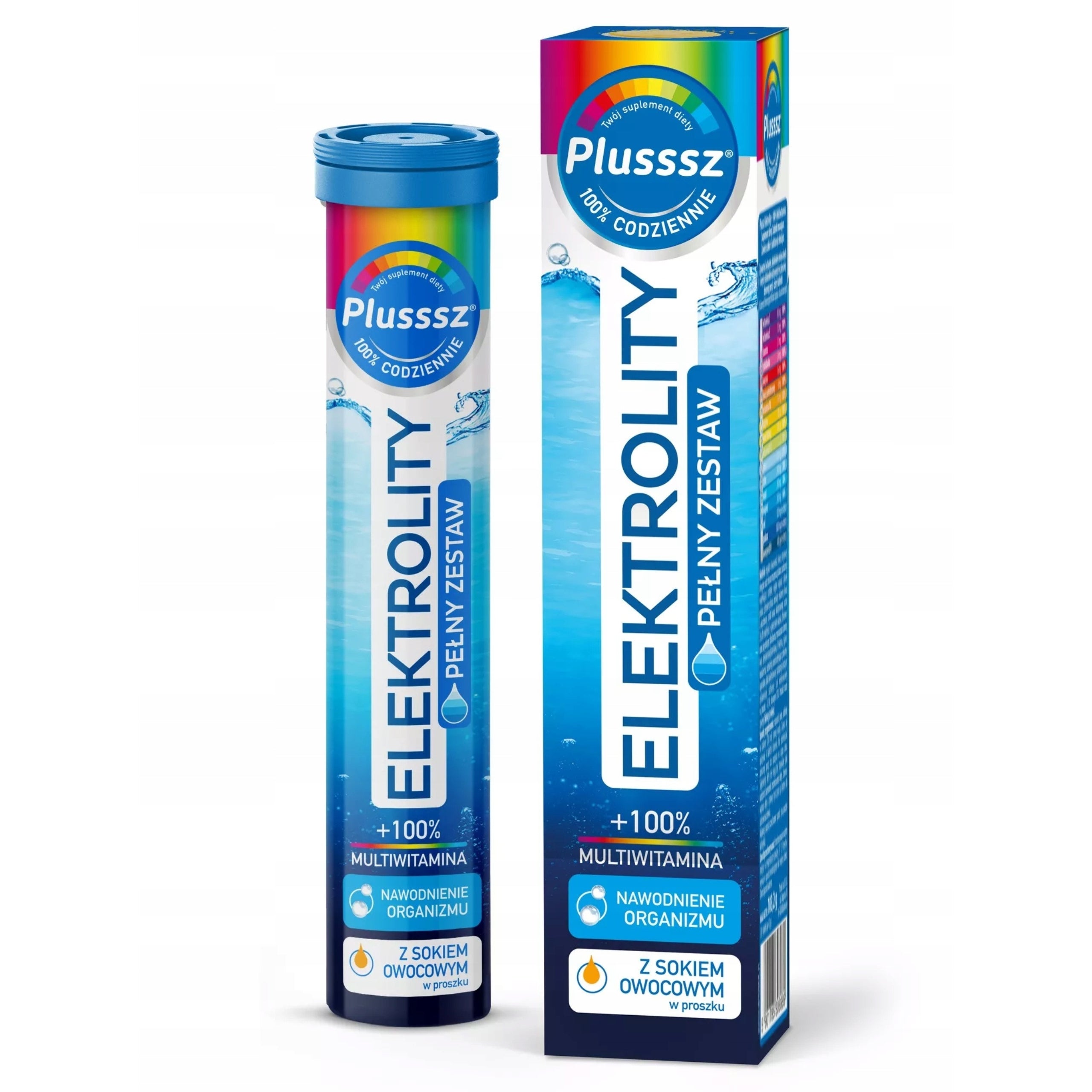 Plusssz Elektrolity+100% Multivitamin Supplement Diet 24 Effervescent Tablets