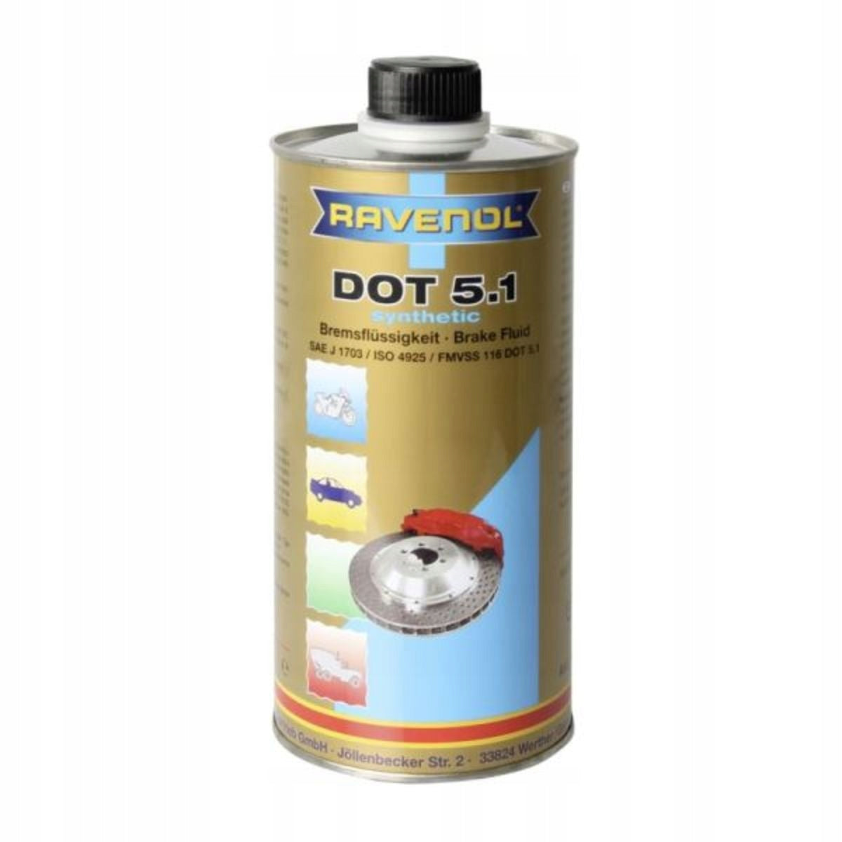Bremsflüssigkeit Ravenol DOT 5.1, 1 L 