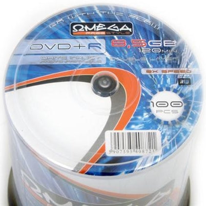 DVD+R Omega DL 8,5 GB, 100 Stk 