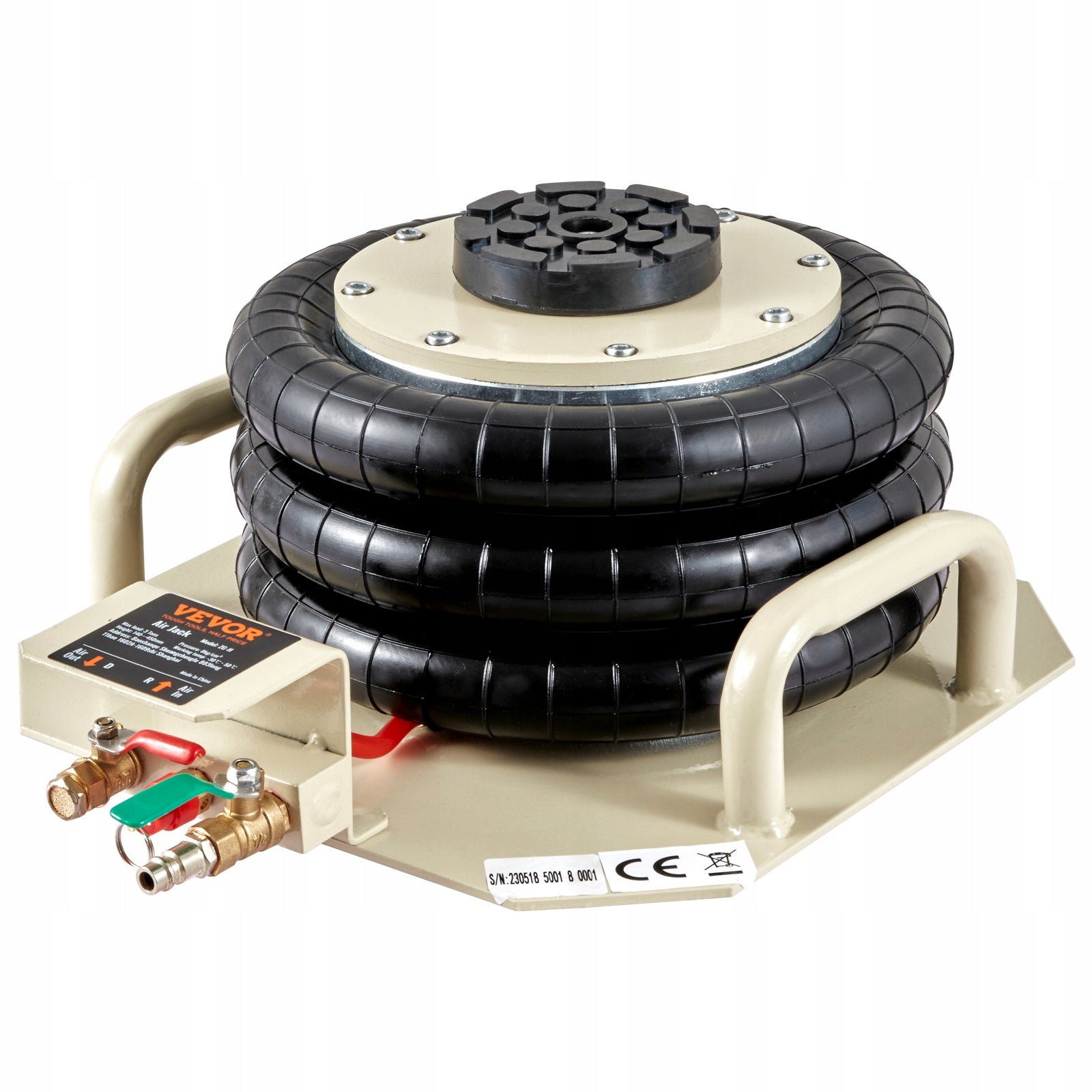 Pneumatic Lift Lifting Capacity 3T Lifting Height 14-45CM White Minimum lifting height 140 mm