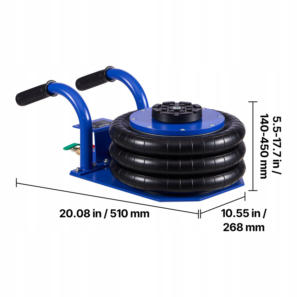 Pneumatic Lift Load Capacity 3T Controlled And Safe Lowering Brand Vevor