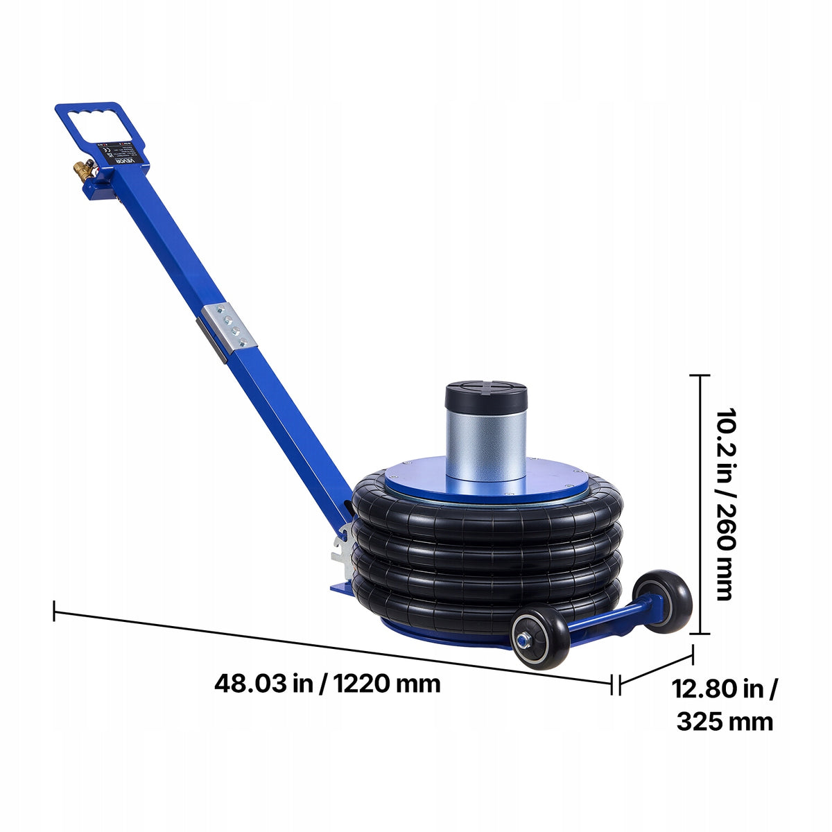 Pneumatic Lift Load Capacity 6T Controlled And Safe Lowering Maximum lifting height 583 mm