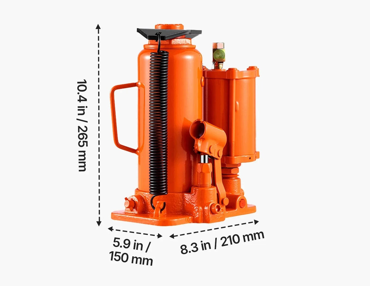 Pneumatic bottle lift 12 t strong hydraulics 265-505 mm SUV pump Brand no brand
