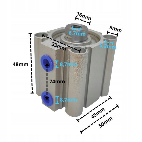 Pneumatic cylinder of scissor lifts