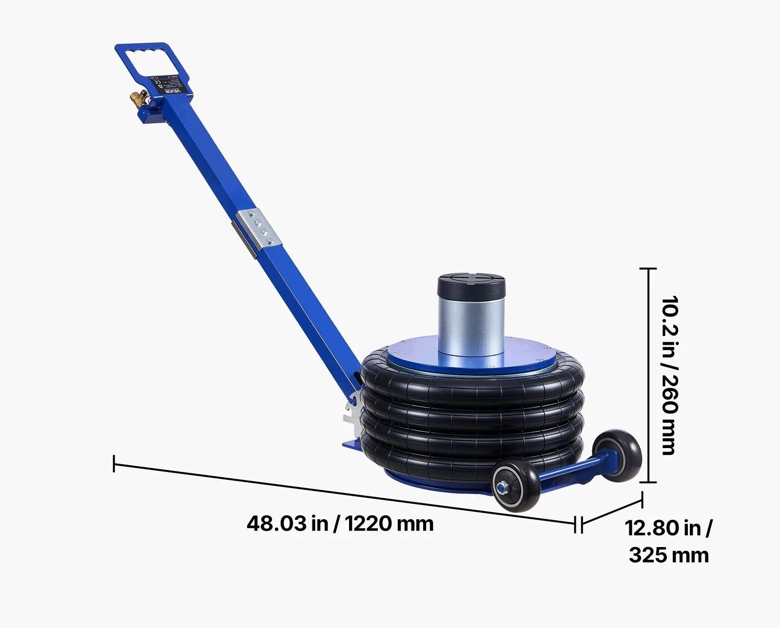 Pneumatic lift 6 t premium car rubber pad 170-583 mm Brand no brand