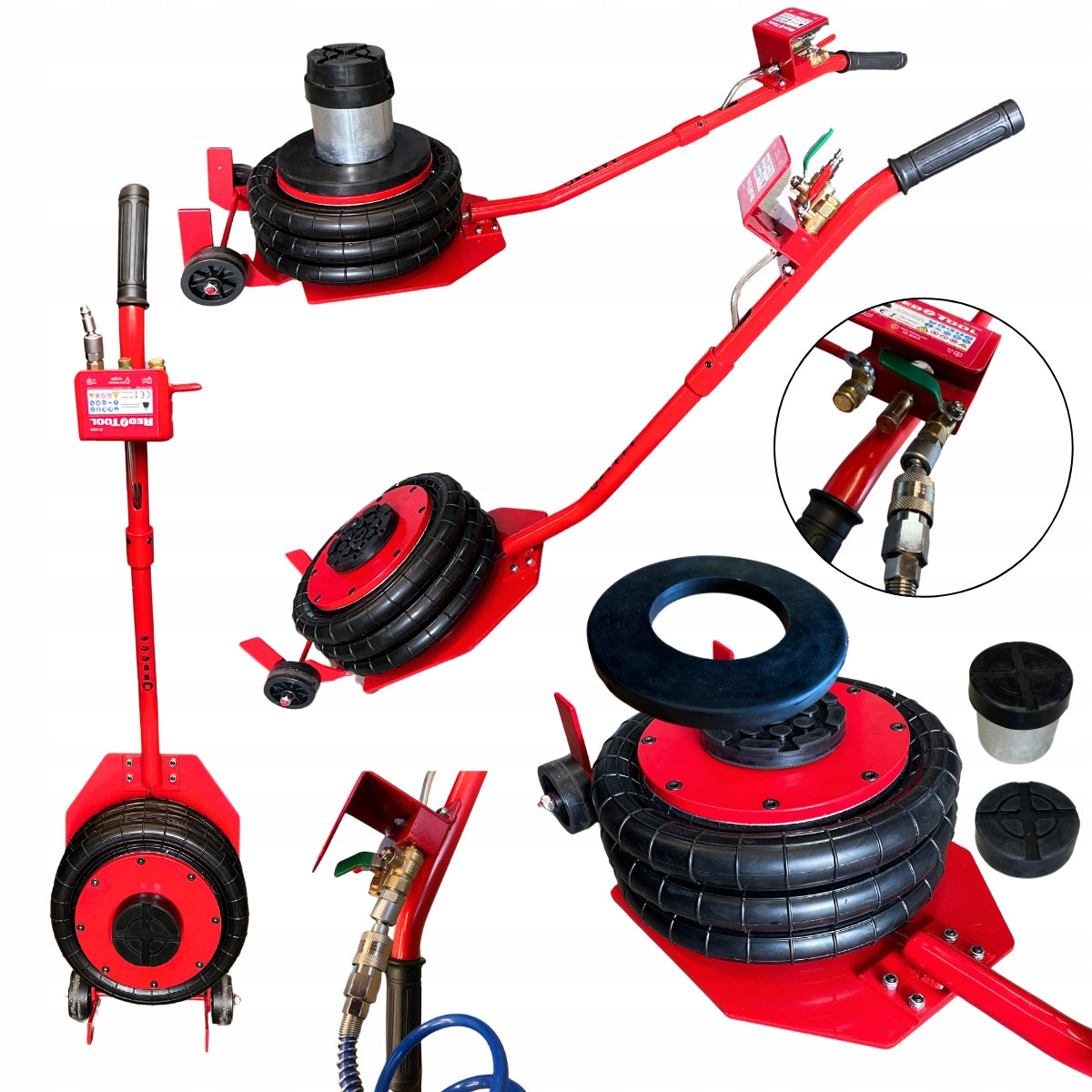 Pneumatic lift REDTOOL cushions 3,5 T + ADAPTER 100mm