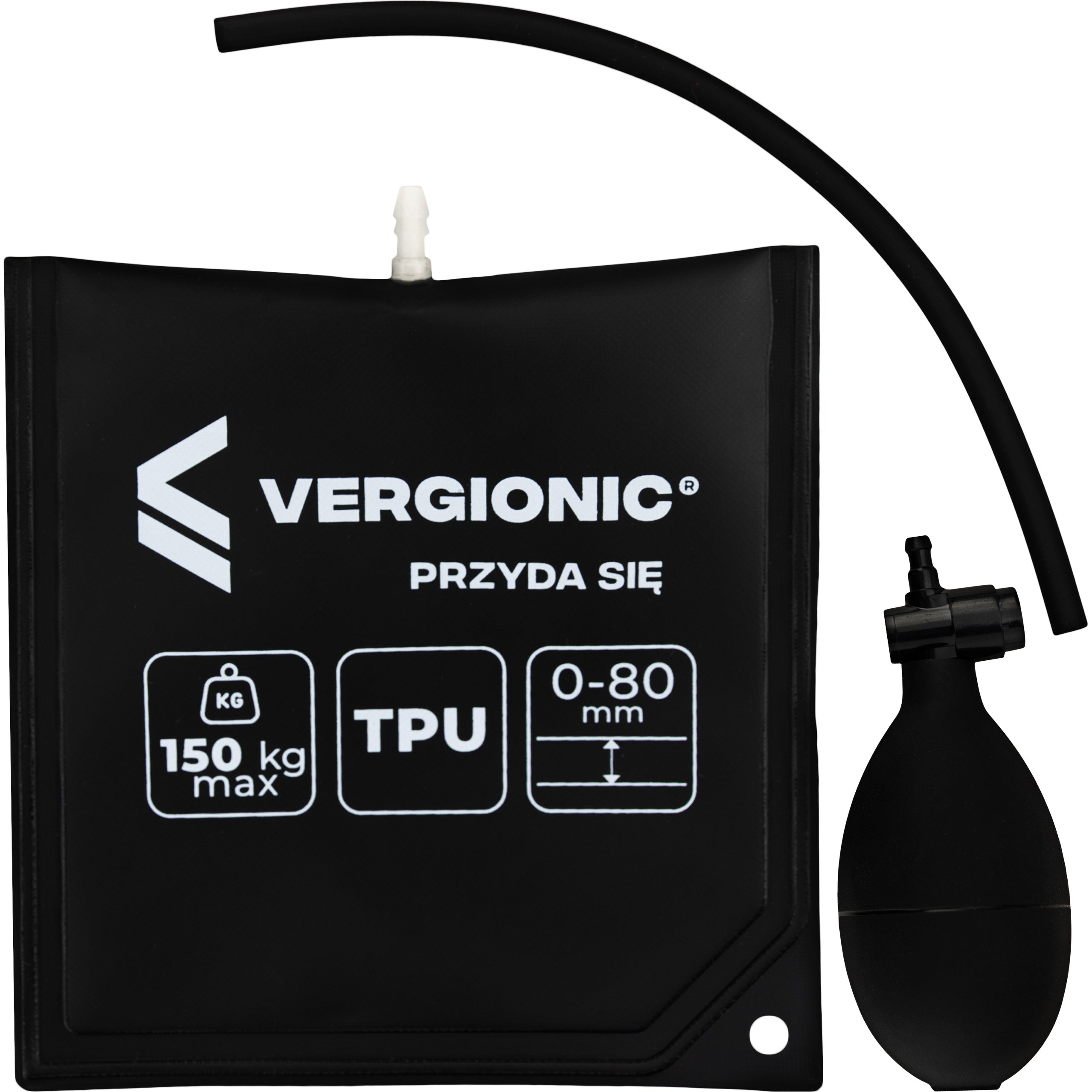 Pneumatic mounting cushion VERGIONIC 150 kg 16×15 cm PE