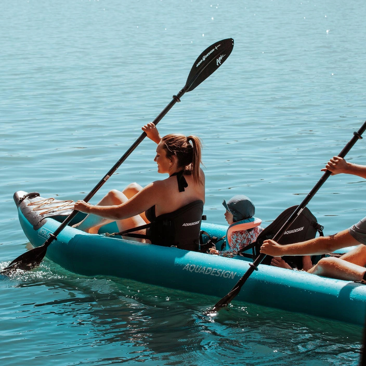 Pneumatic pumped KAYAK AQUADESIGN 3-seater KOLOA 400 cm 250 kg Manufacturer code KA-2247-400