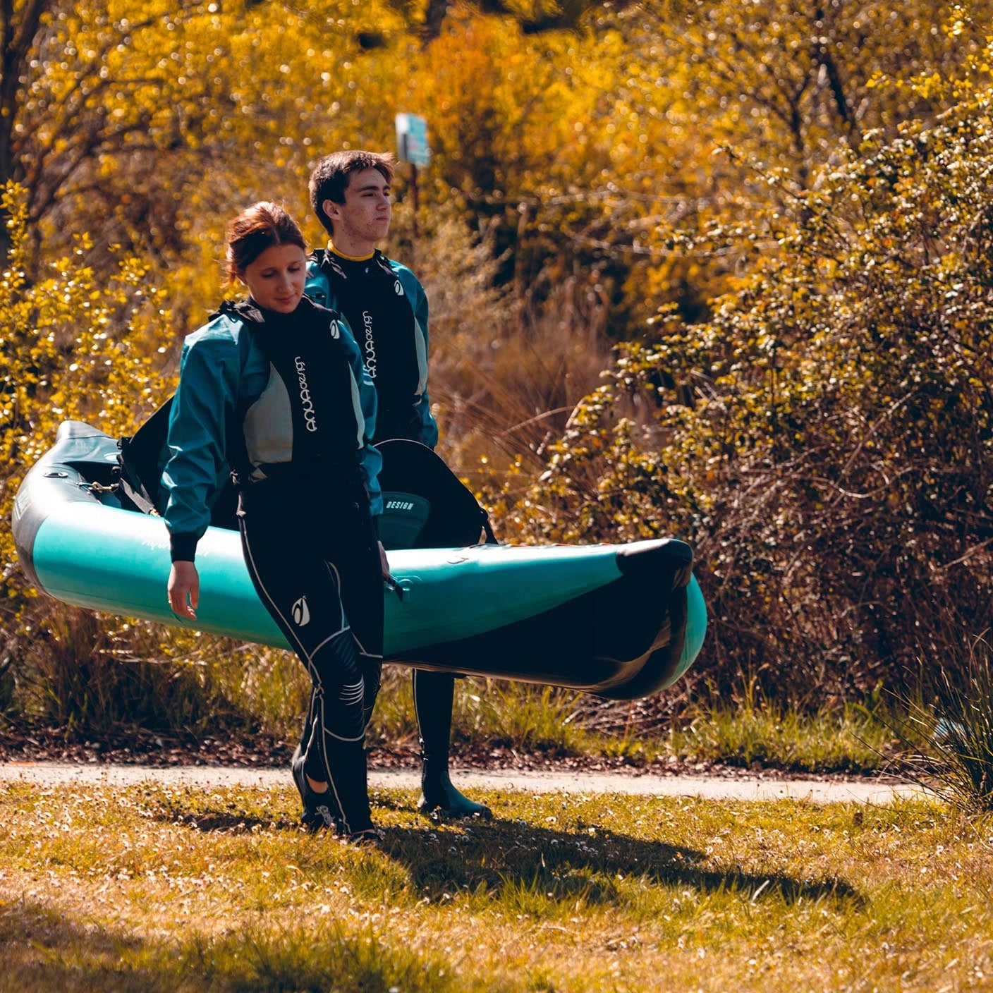 Pneumatic pumped kayak AQUADESIGN 2-person KOLOA 360 cm 215 kg Number of seats 2