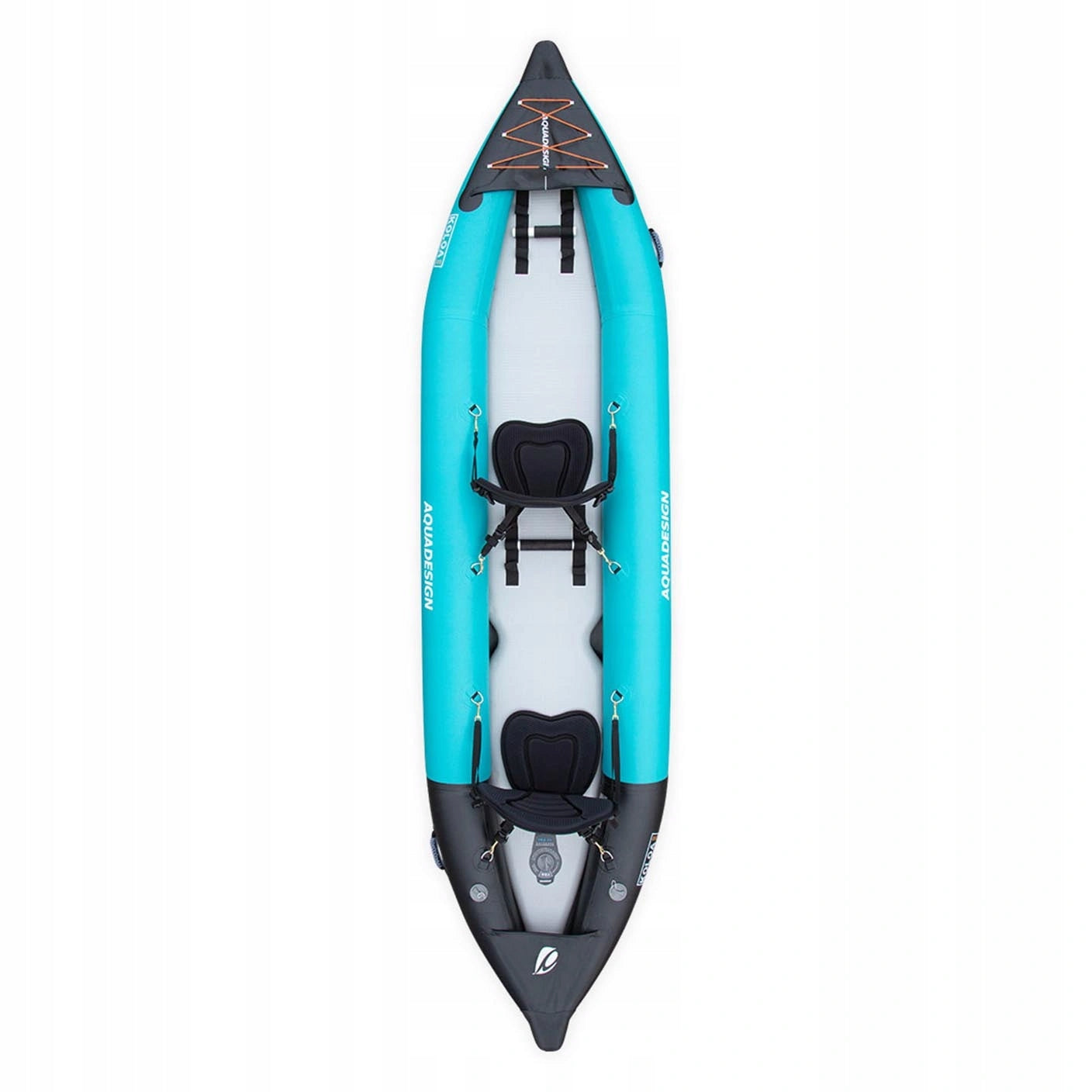 Pneumatic pumped kayak AQUADESIGN 2-person KOLOA 360 cm 215 kg Packaging status original