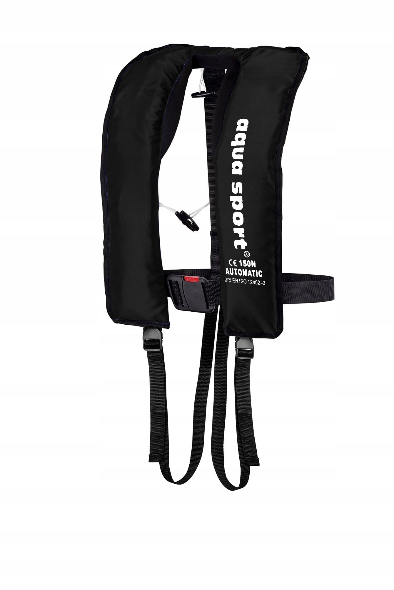Pneumatic vest AQUA SPORT Basic 150N BLACK ____CE