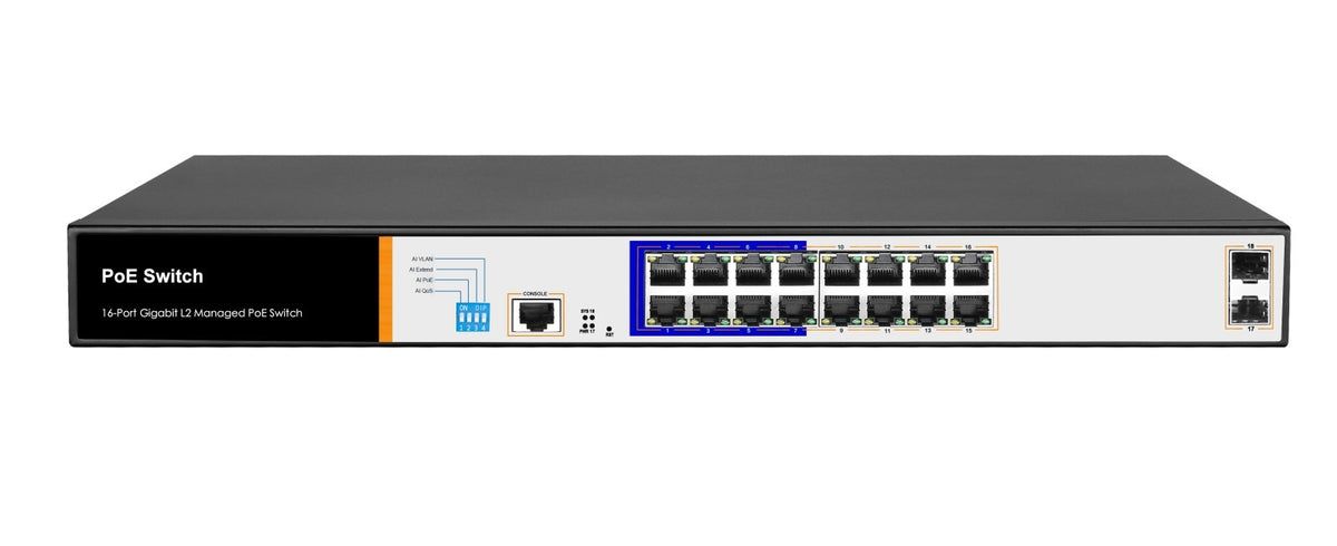 PoE 16+2 SFP SPEM016B-2F Managed Switch