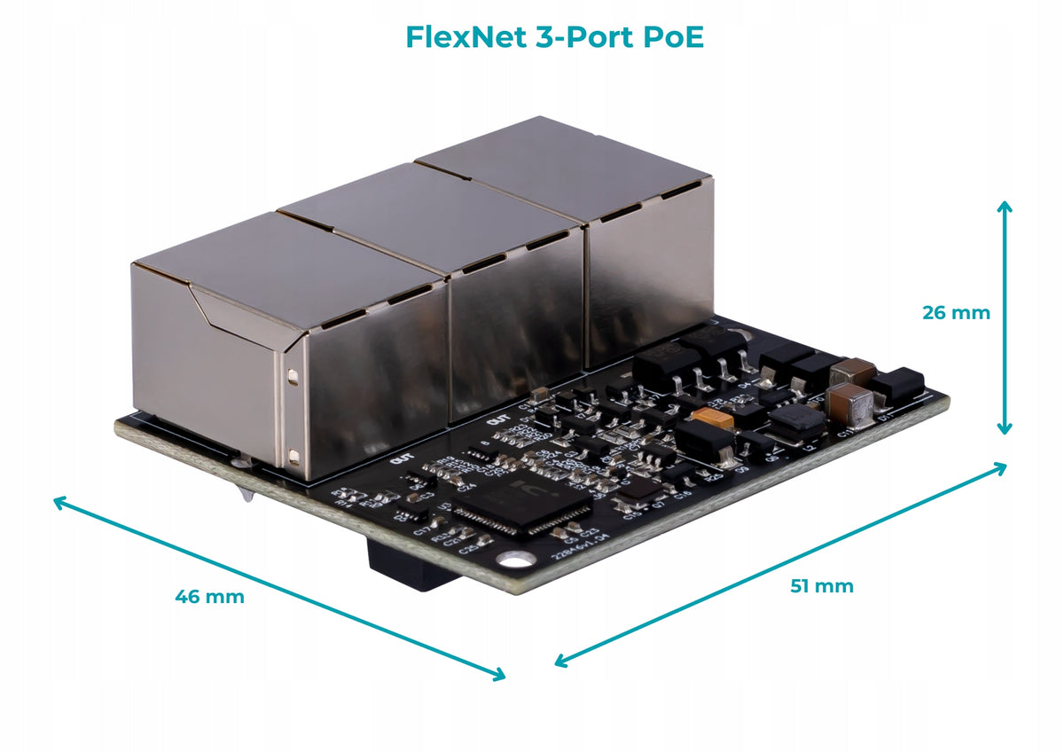 PoE FlexNet Switch 3 Port PoE 10/100 RJ45 Ethernet Signal Extender Manufacturer Stalflex