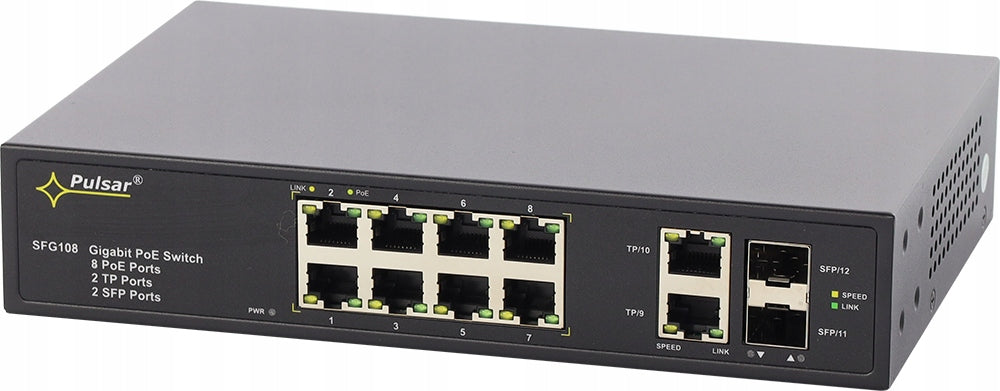 PoE Switch 12-Port SFG108WP Without Power Supply