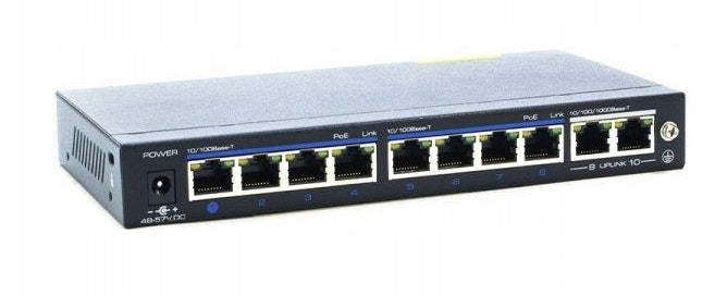 PoE Switch 8-Port NV-S82P Uplink NIVICA Manufacturer code NV-S82P