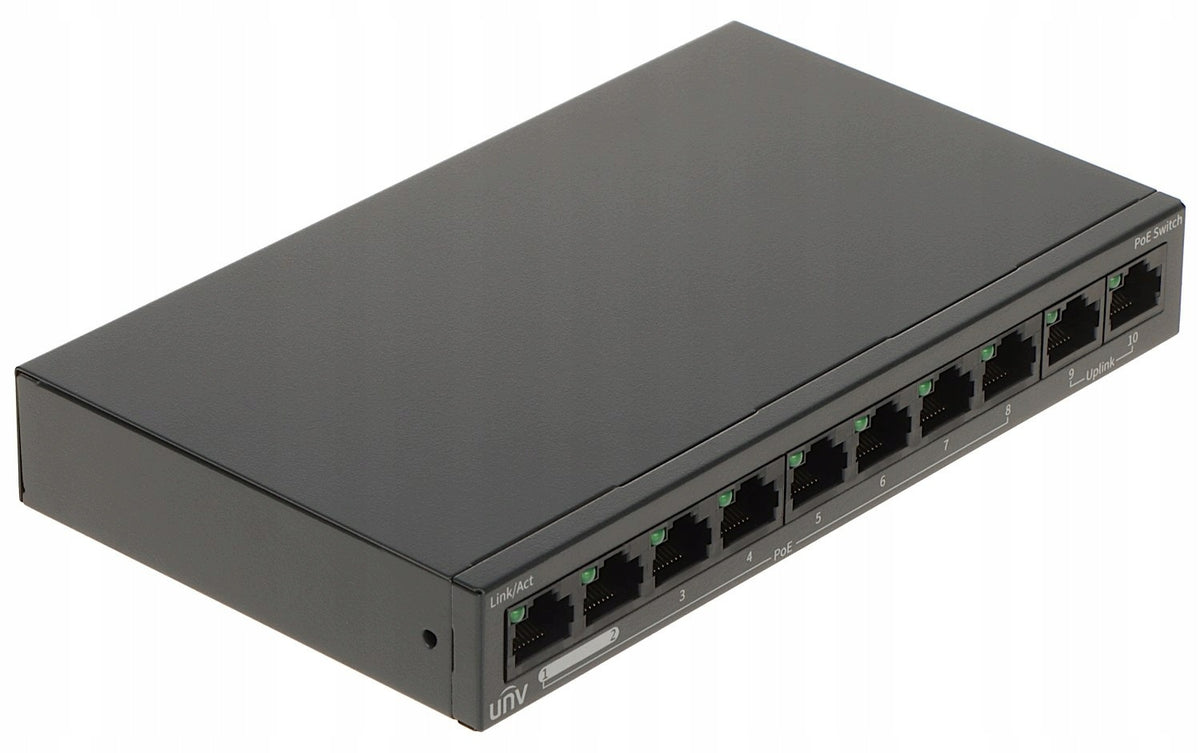 PoE Switch 8x PoE 88W for IP Cameras UNIVIEW Extend PoE 802.3af/at