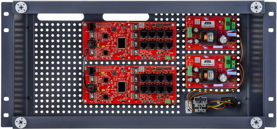 PoE Switch Kit for 16 IP Cameras, 16-Port + 2 Gigabit, ATTE IP-16-20-R5U0