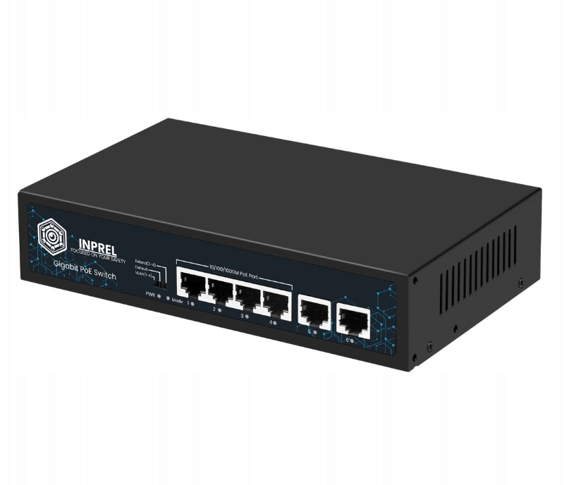 PoE switch INPREL INP-6-4GT-60 6-port (4+2) 10/100Mbps Packaging status original