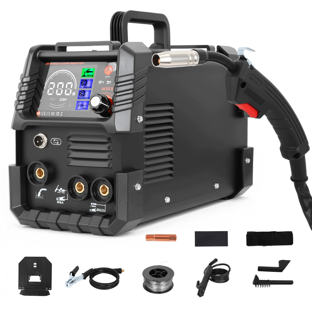 Półautomat spawalniczy 3w1 MMA Lift TIG FLUX 230V IP21S ochrona spawalnicze