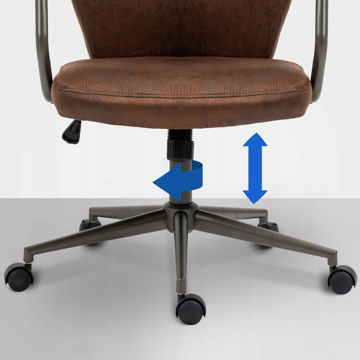 Pocatello office chair, cognac Brand CLP