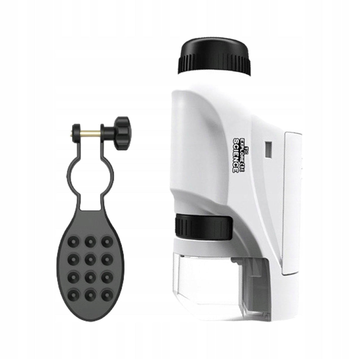 Pocket Microscope High Definition Magnification Children white with Stand Brand no brand