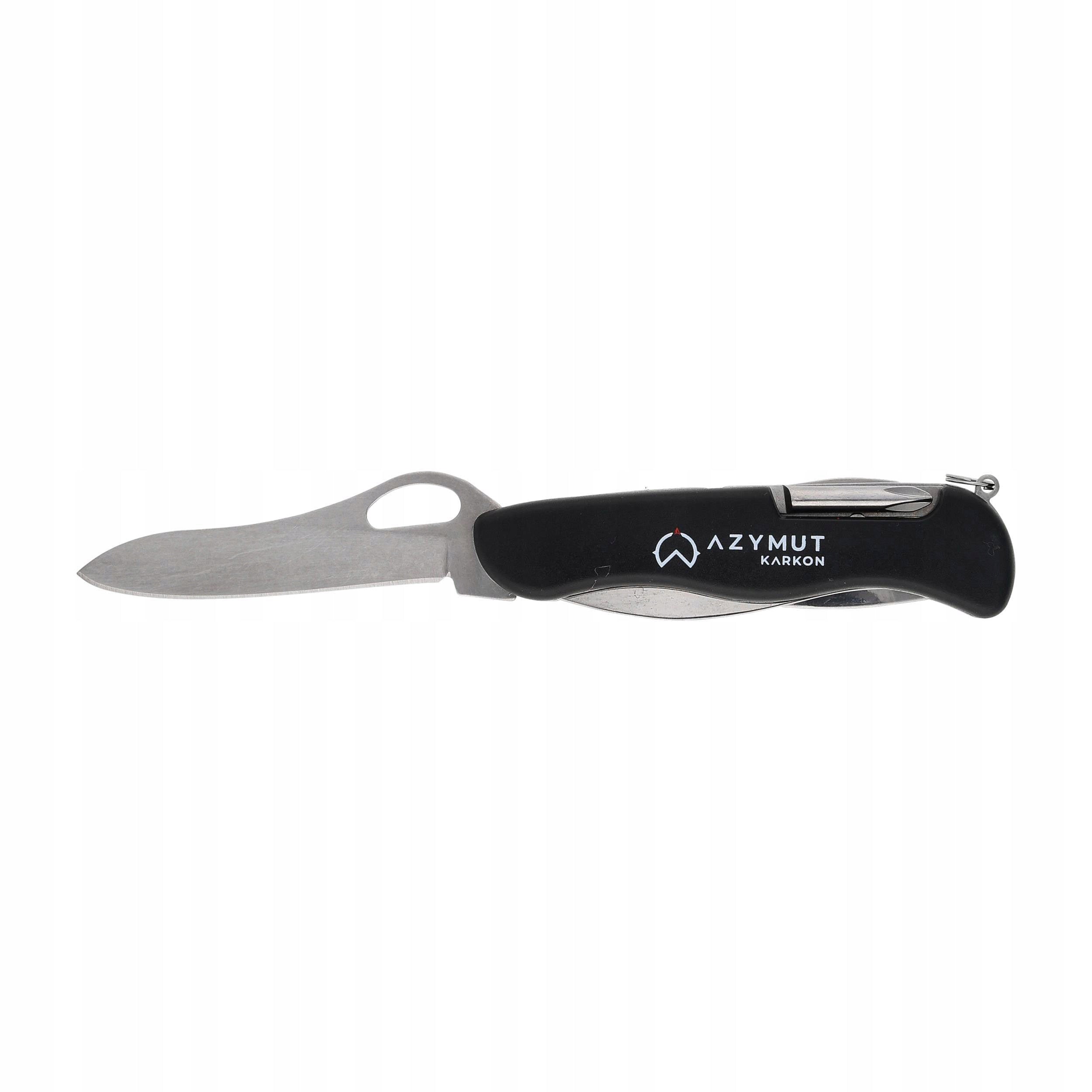 Pocket knife Azymut Karkon black with holster