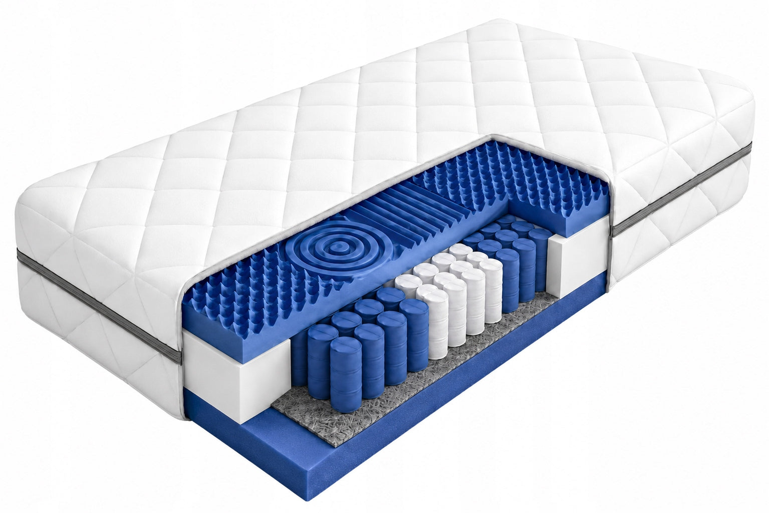 Pocket mattress 100x200 MASSAGING pocket 7 zones PROFILED T25 comfortable Manufacturer code PORTO LUX