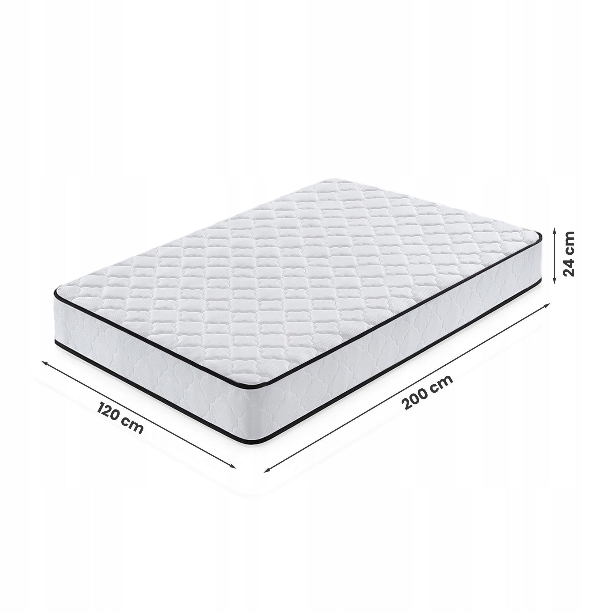 Pocket spring mattress for bed 7 zones H3 120x200 cm + protector Manufacturer code MATZPOKR120200H24