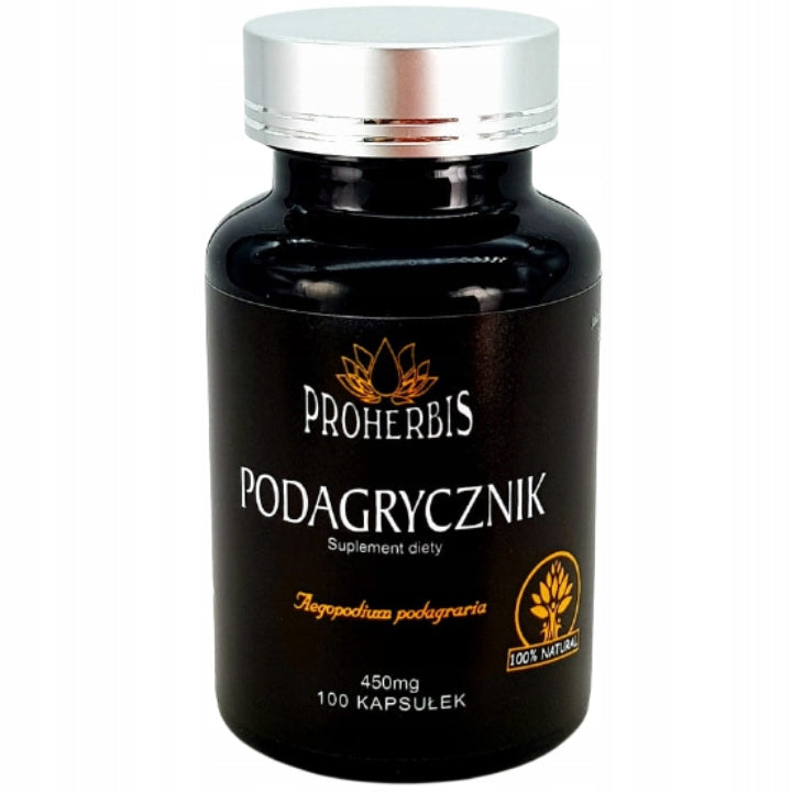 Podagrycznik 100 kaps. 450 mg for inflammation gout 100% natural Brand Proherbis