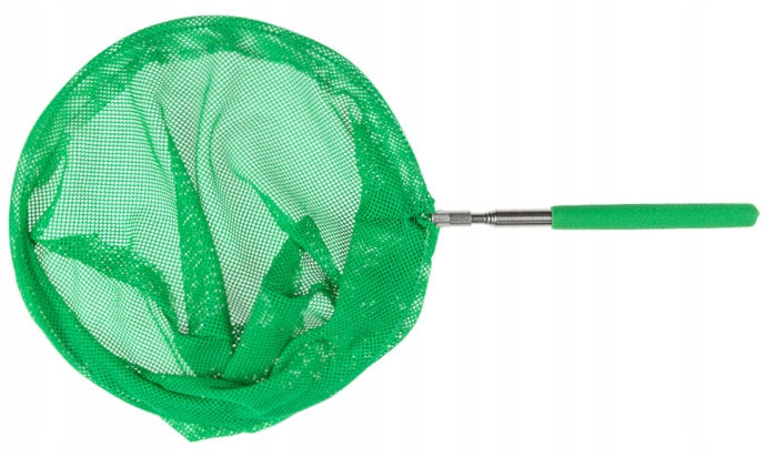 Ein Fischer- oder Schmetterlingsnetz 