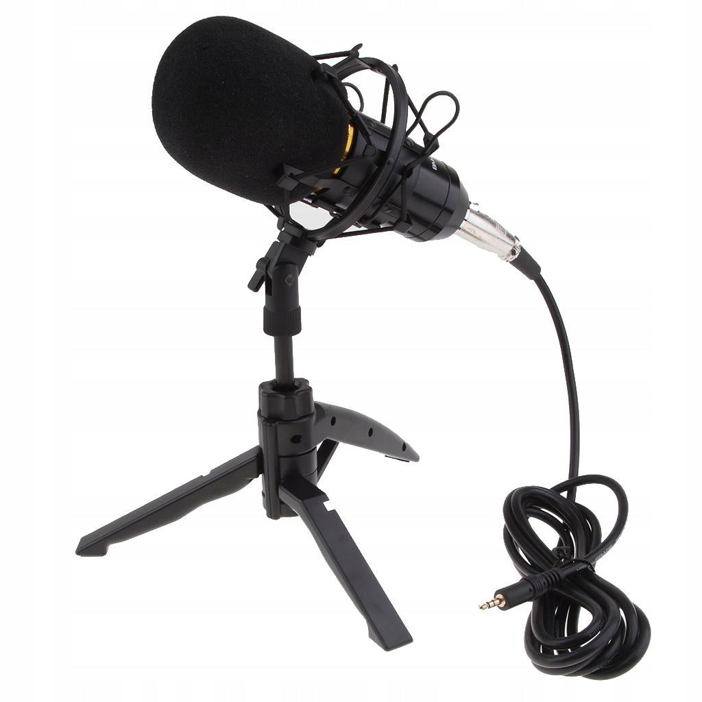Podcast Condenser Microphone Plug Microphone Easy and Convenient to Black Manufacturer code baoblaze-78009718