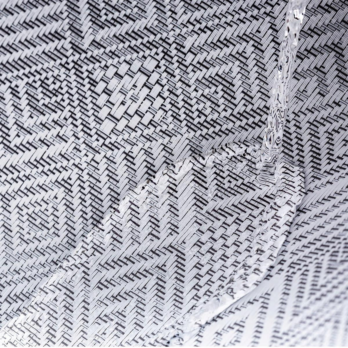 Geometrische Tischmatte 30x45 cm, grau 