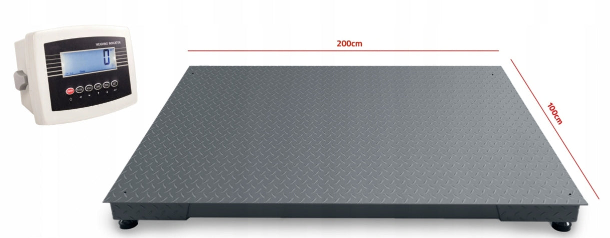 Podlahová váha do 2 tun 100x200 cm Batteries included yes