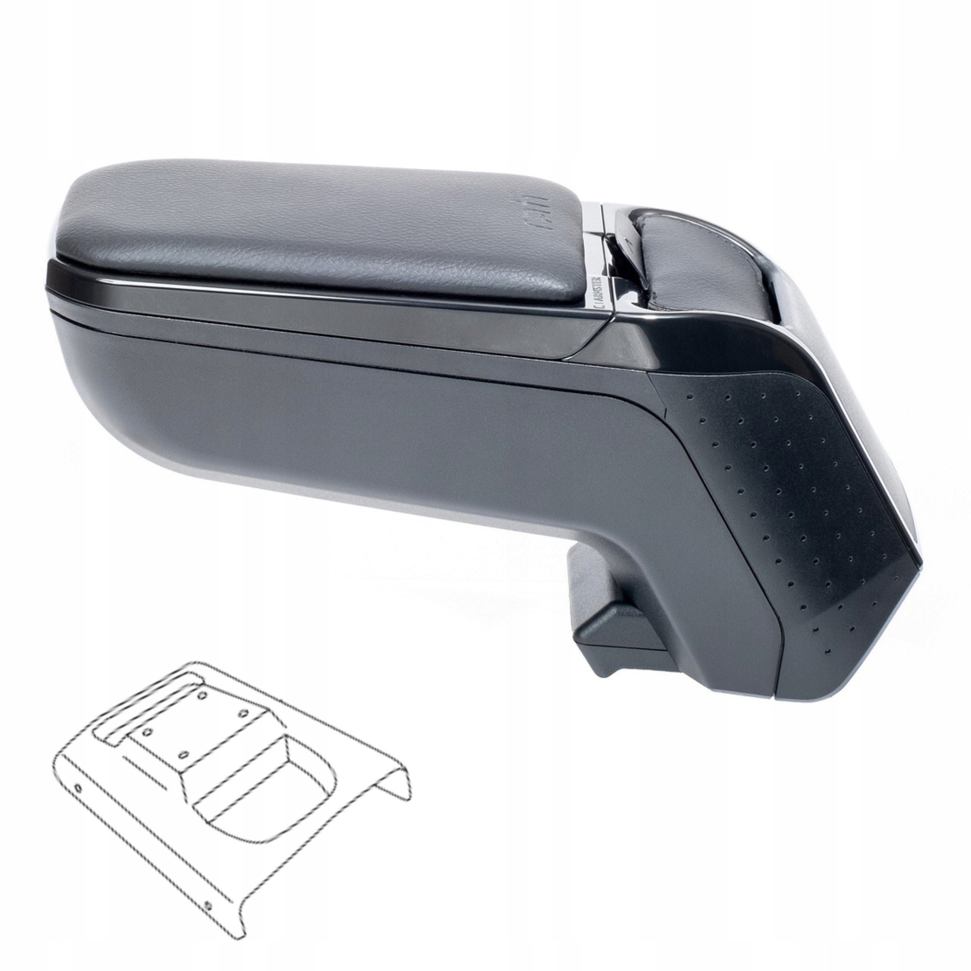 Armlehne Armster Citroën C4 II, schwarz 