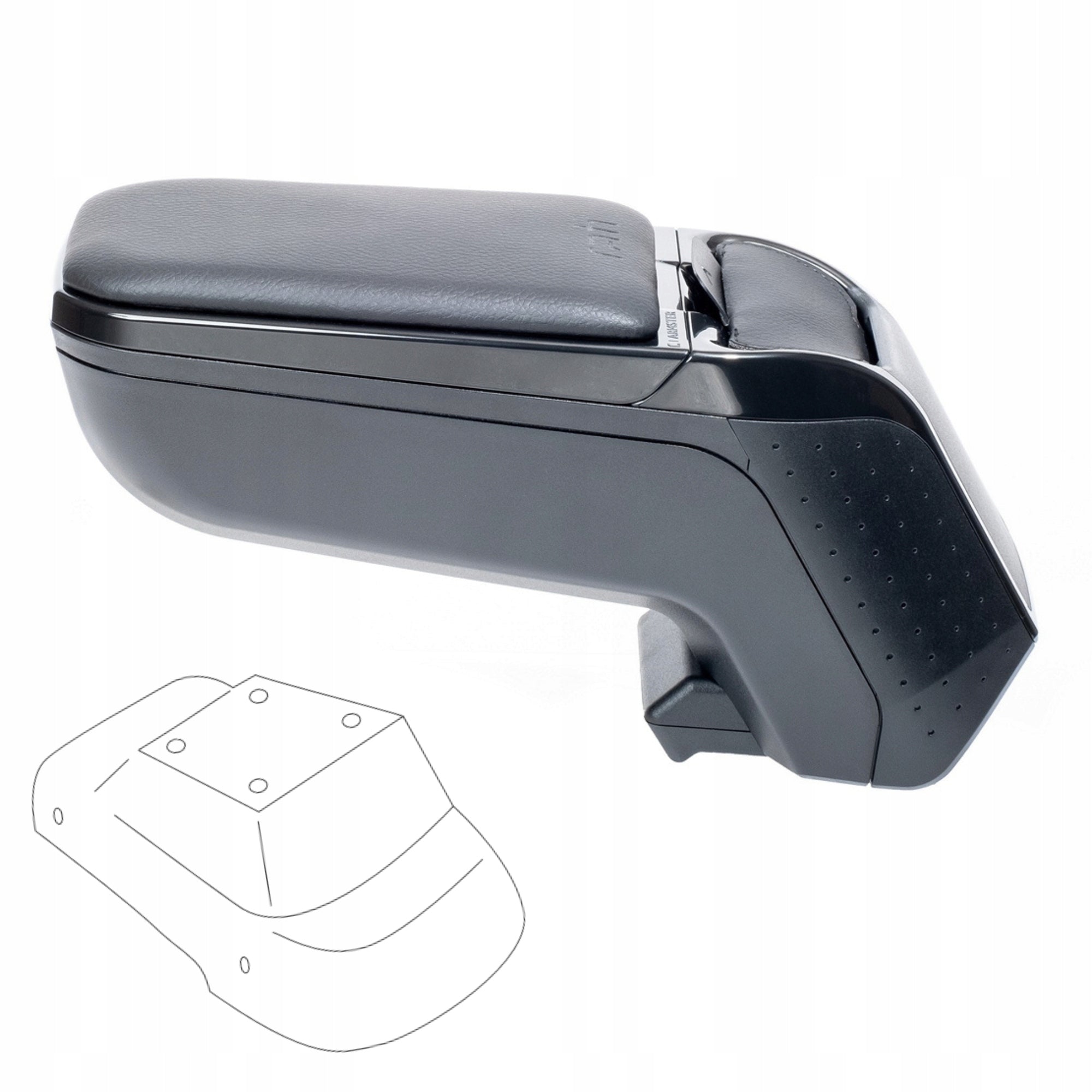 Armlehne Armster Opel Corsa D 2006, schwarz 